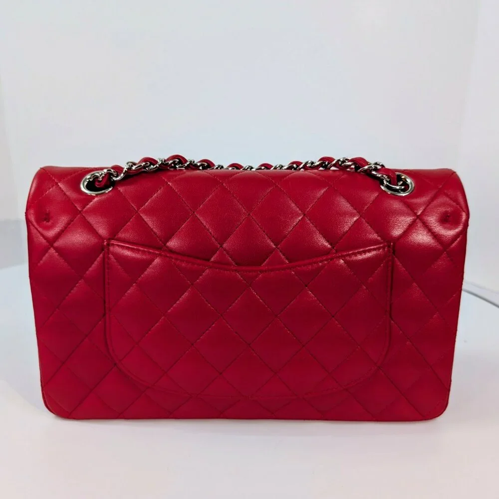 Chanel 17B Red Medium Classic Double Flap - Picture 6 of 16